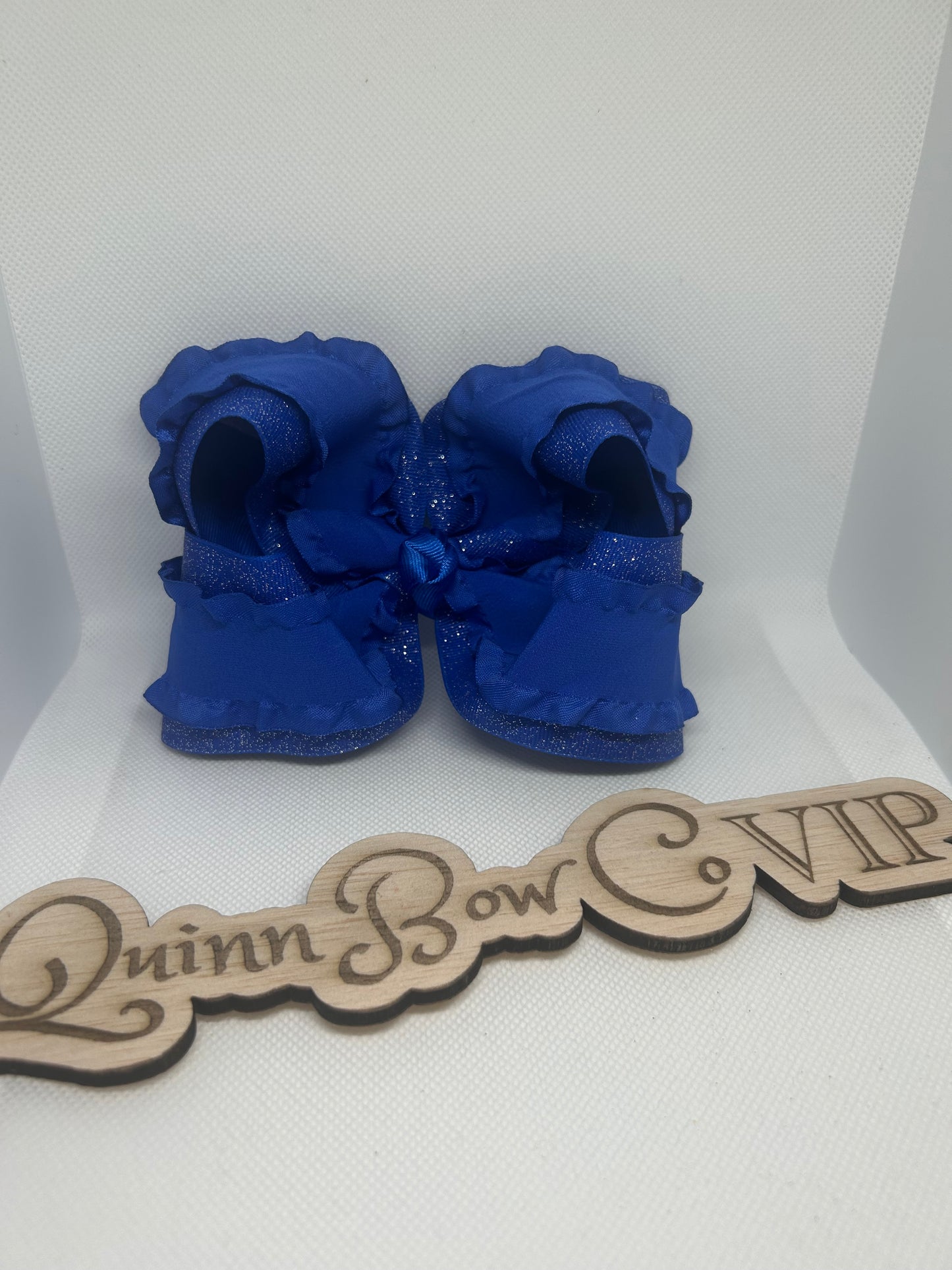 Royal blue darling deluxe bow 5”